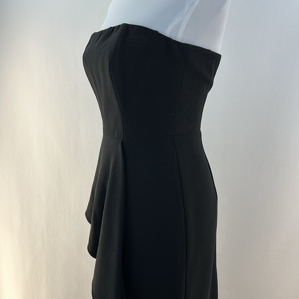 Black Halo Pencil With Ruffle Strapless Dress, 2 - Picture 5 of 15